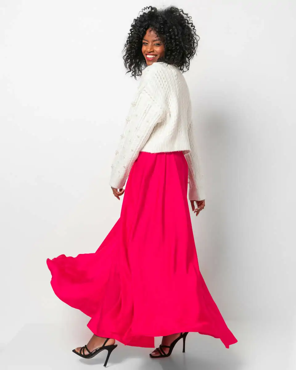 maxi-fousta-me-aisthisi-metaxiou Maxi φούστα με αίσθηση μεταξιού φουξ