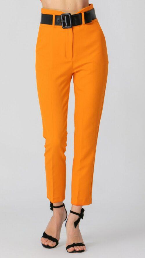 Ψηλόμεσο παντελόνι κάπρι πορτοκαλί